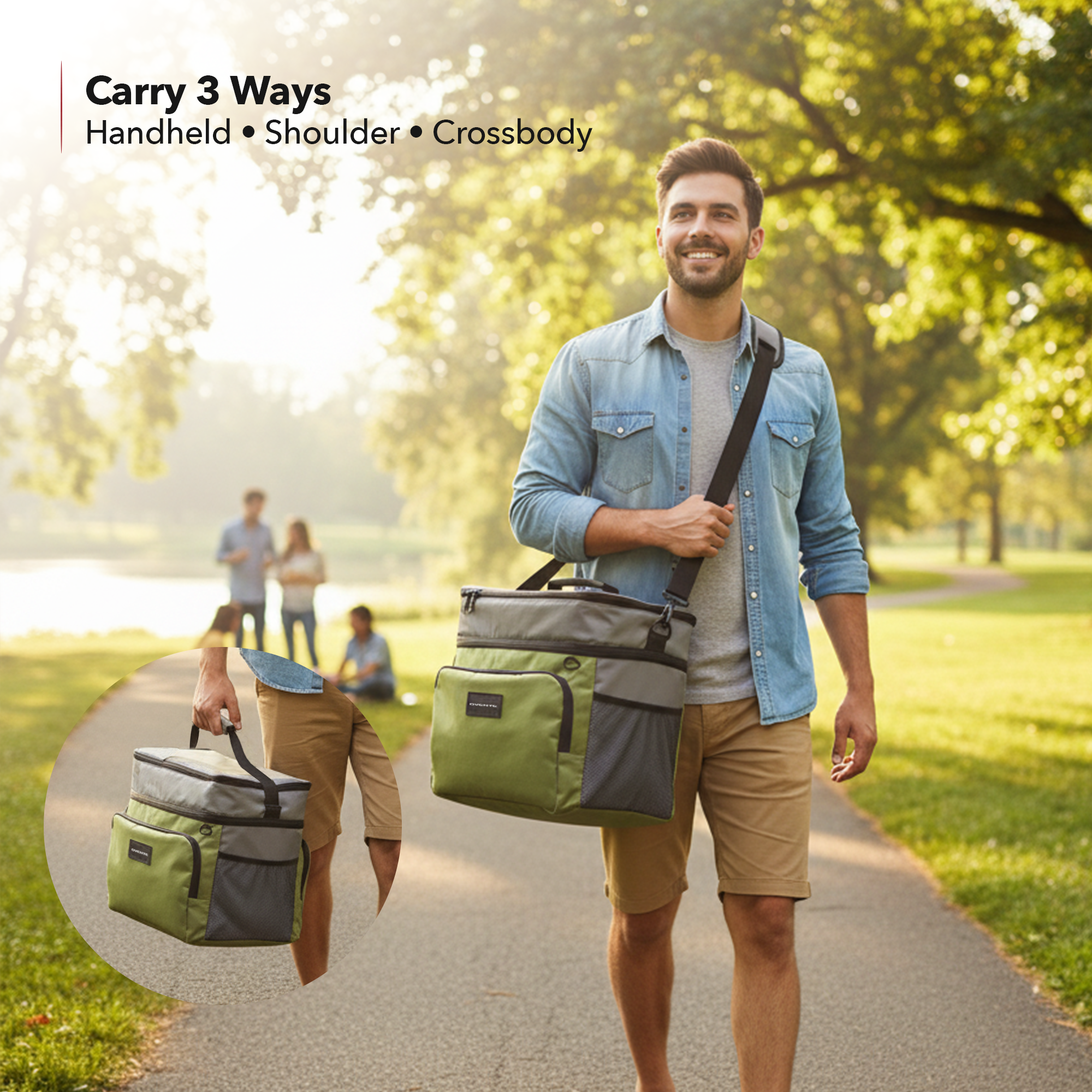 OVENTE Insulated Cooler Bag CCBI024GG