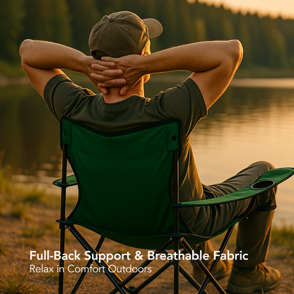 Ovente Foldable Camping Chair CHR001G