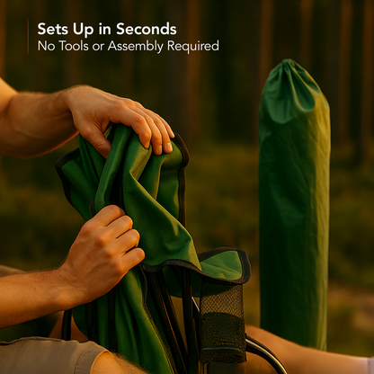 Ovente Foldable Camping Chair CHR001G