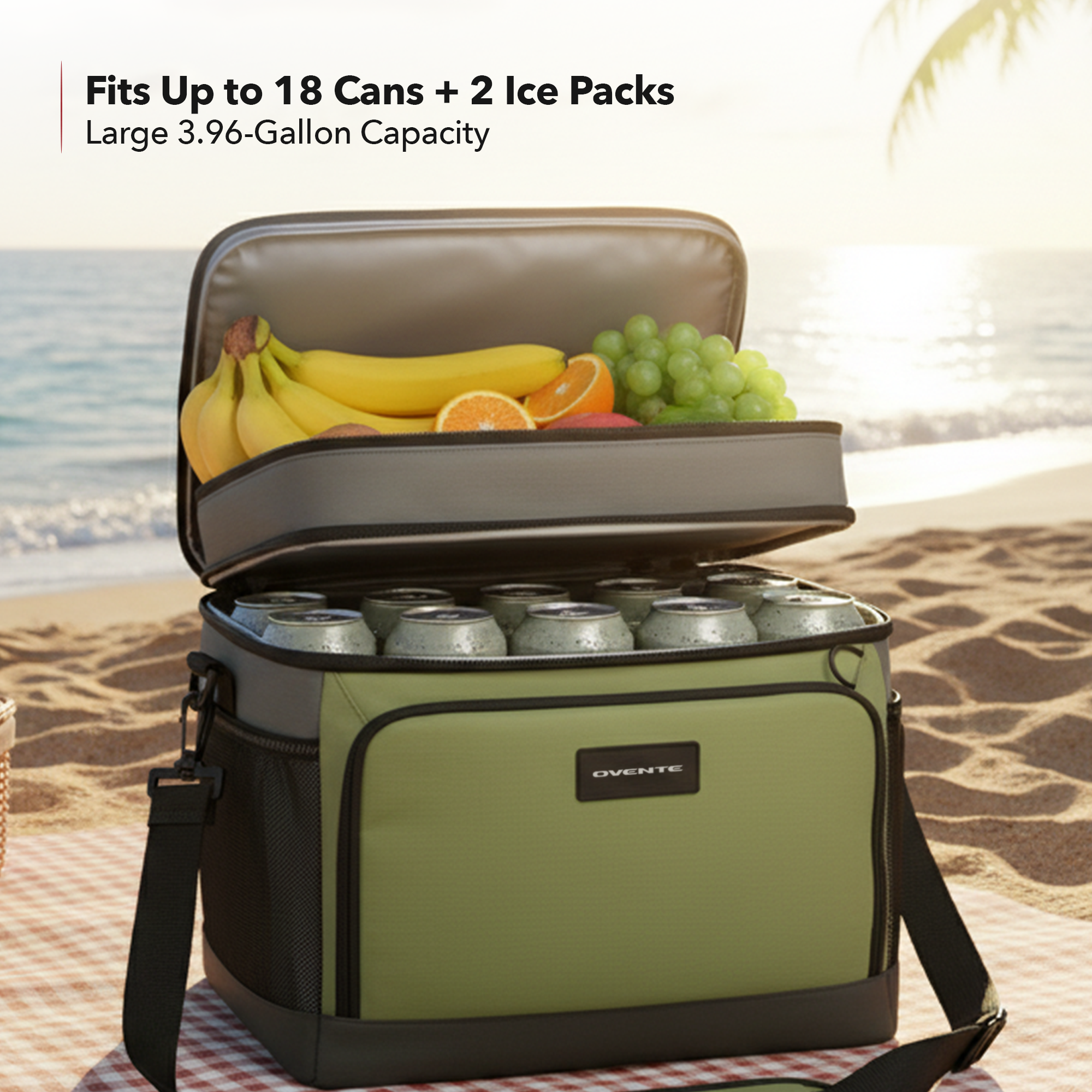 OVENTE Insulated Cooler Bag CCBI024GG