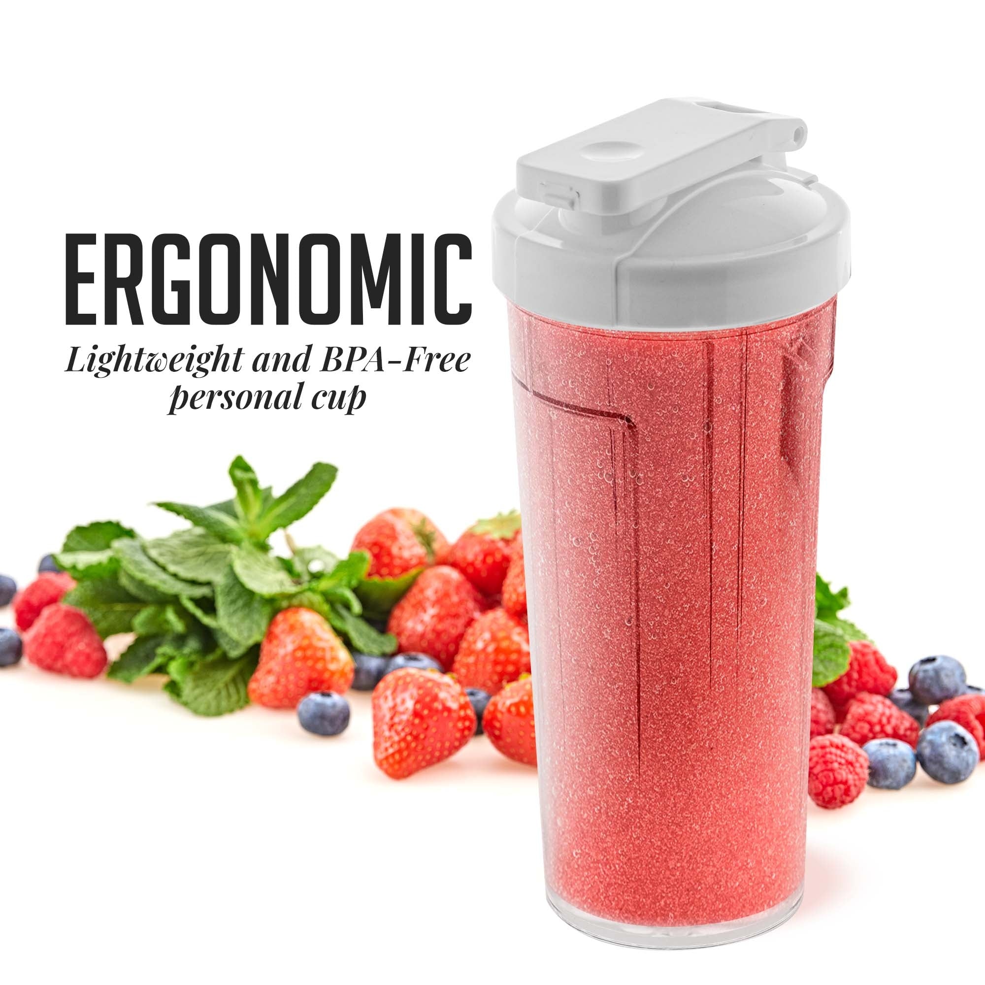 Ovente Tritan 13.5oz Travel Jar ACPBLH7001C