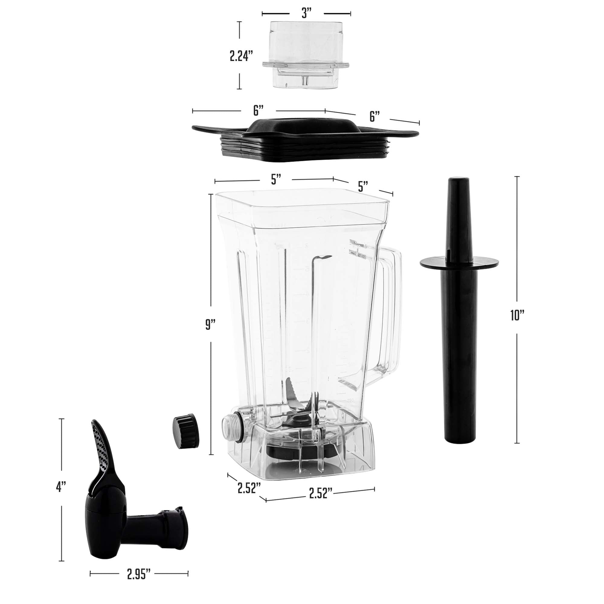 Ovente 1.5L Tritan Blender Jar ACPBLH7000C