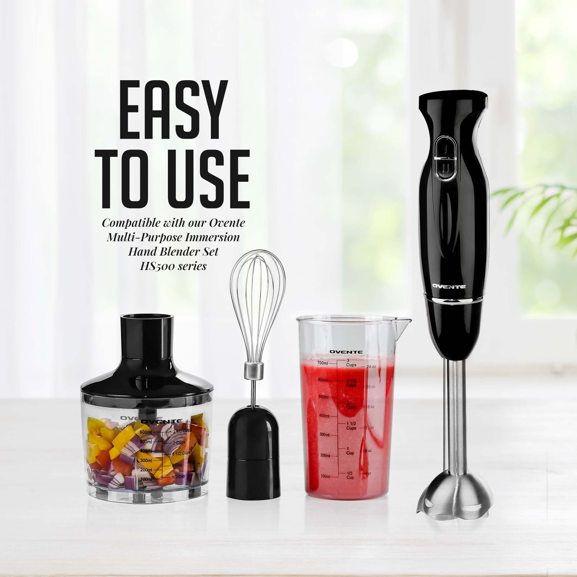 Ovente 600ml Food Chopper Attachment ACPHS7001B