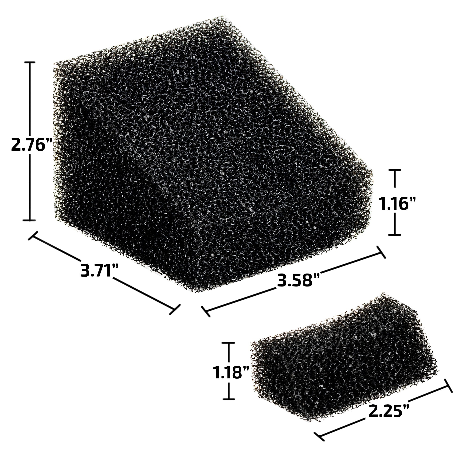 Ovente Motor Sponge Filter Replacement Set for Bagless Canister Vacuums ACPST2681