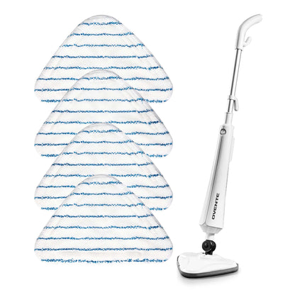 Ovente 4-Pack High-Density Microfiber Replacement Pads For Electric Steam Mops ACPST4054