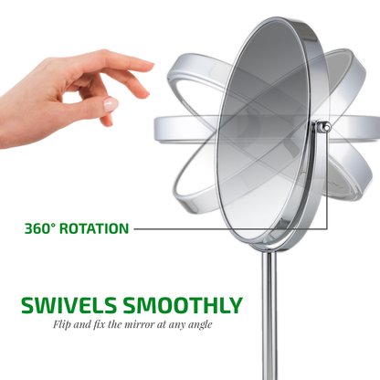 Ovente 8” Double Sided Tabletop Vanity Mirror MNLMT80CH1X7X