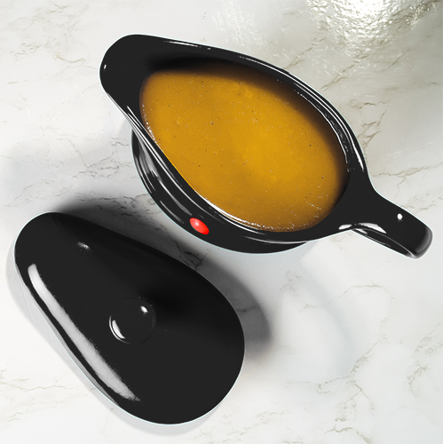 Ovente Electric Gravy Boat Warmer & 16oz Ceramic Bowl FW177833B