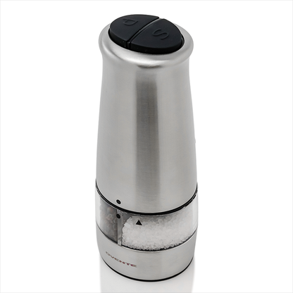 Ovente 2-in-1 Electric Stainless Steel Salt and Pepper Grinder SPD121S