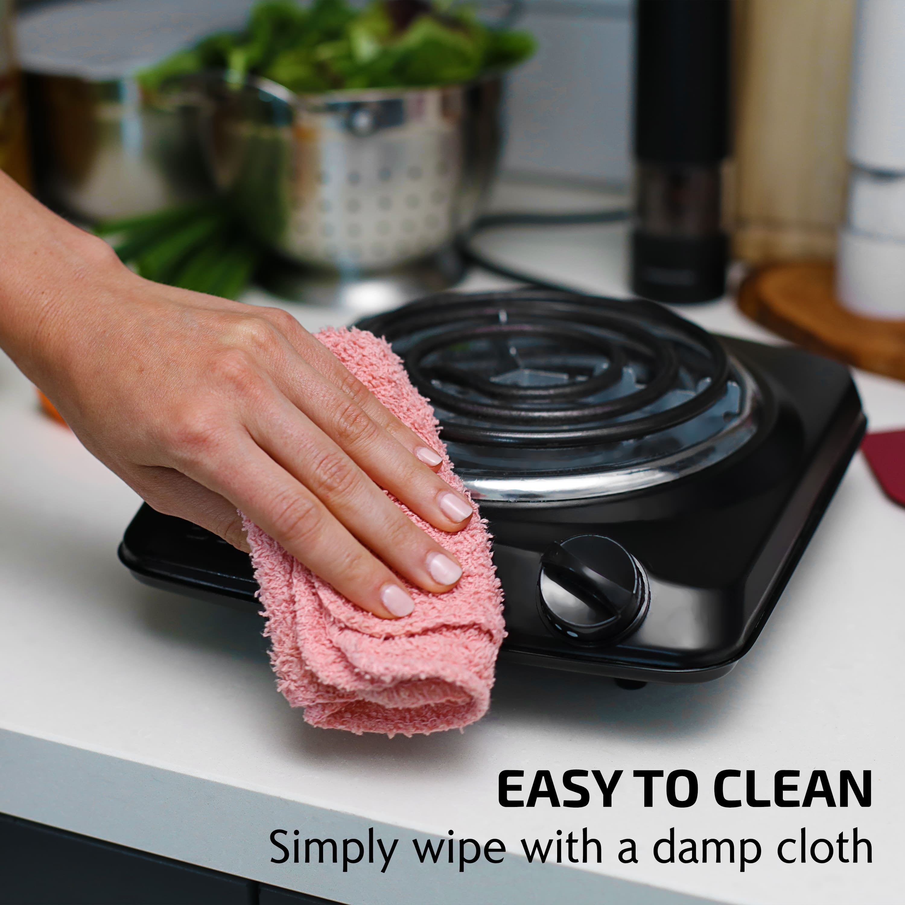 Ovente Electric Cooktop with 6” Coil Burner BGC101B