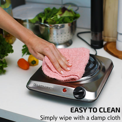 Ovente Electric Cooktop with 6” Coil Burner BGC101S