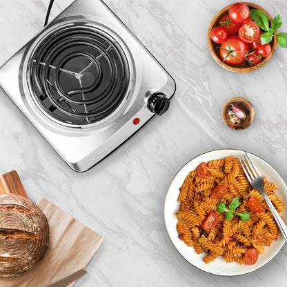 Ovente Electric Cooktop with 6” Coil Burner BGC101S