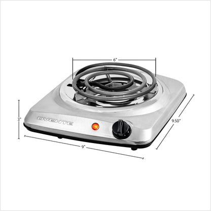 Ovente Electric Cooktop with 6” Coil Burner BGC101S