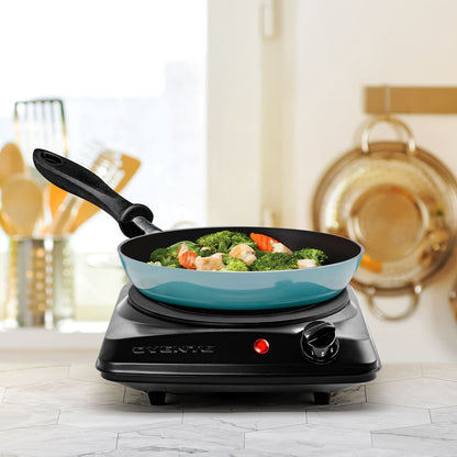 Ovente 7” Single-Plate Infrared Glass Cooktop BGI101B