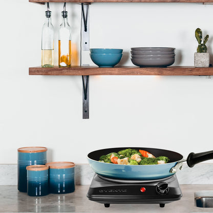 Ovente 7” Single-Plate Infrared Glass Cooktop BGI101B