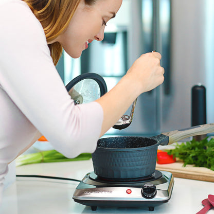 Ovente 7” Single-Plate Infrared Glass Cooktop BGI101S