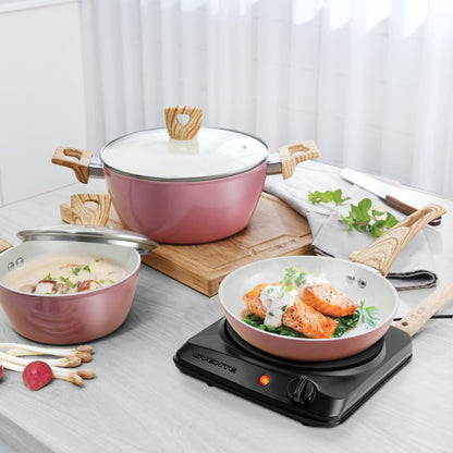 Ovente 7” Single-Plate Infrared Glass Cooktop BGI101B