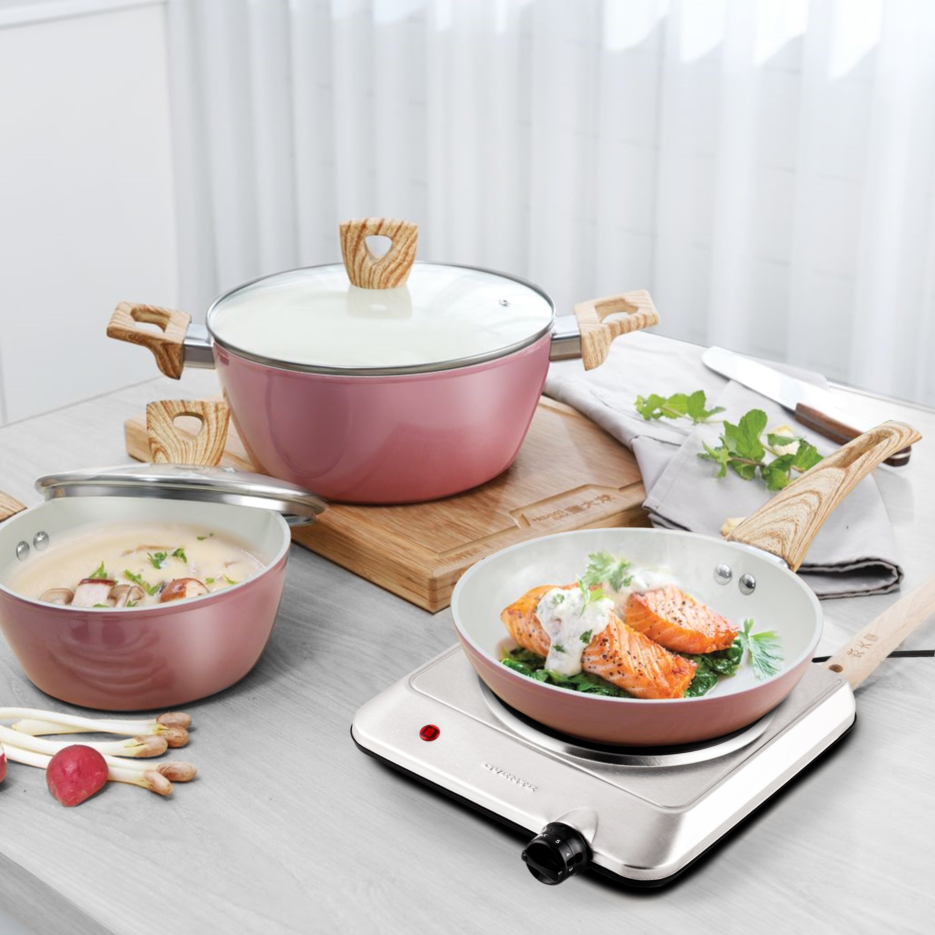 Ovente 7.5” Single-Plate Infrared Glass Cooktop BGI201S