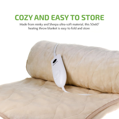 Ovente Remote Control Electric Blanket BL0145BG