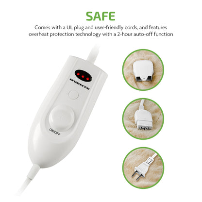 Ovente Remote Control Electric Blanket BL0145BG