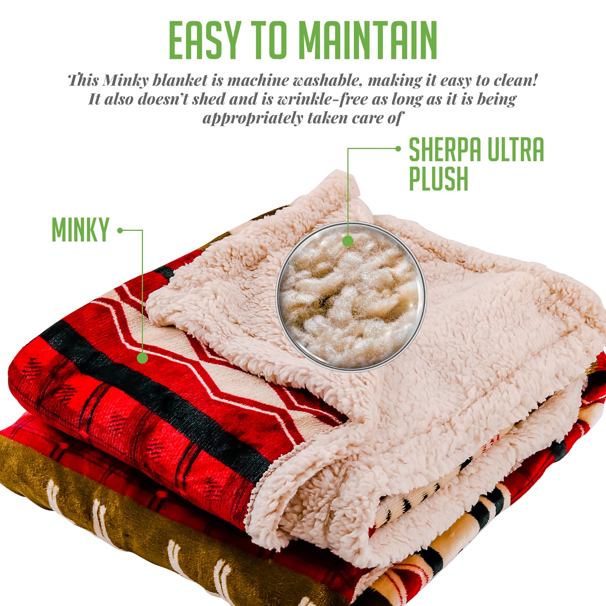 Ovente Ultra Plush Throw Blanket BLN4688