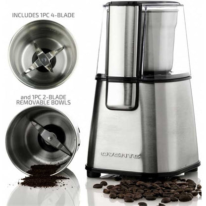 Ovente Electric Coffee Grinder Set 