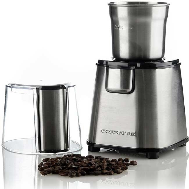 Ovente Electric Coffee Grinder Set 