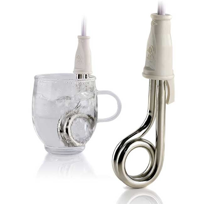 Ovente Immersion Hot Water Heater 300 Watts White