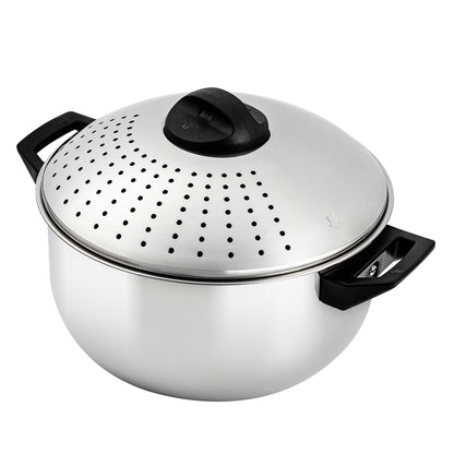 Ovente 4.8 Qt Stainless Steel Pasta Pot with Strainer Lid CW15131S