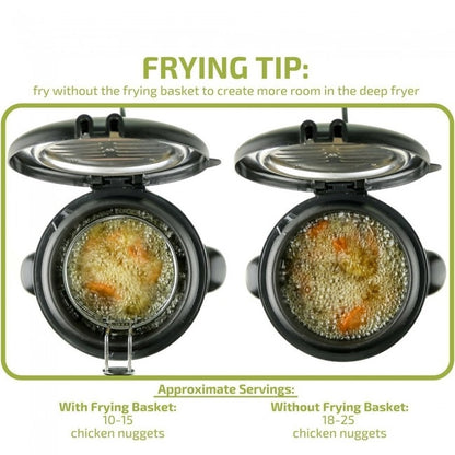 Ovente Stainless Steel Deep Fryer 0.9 Liter