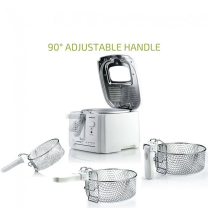 Ovente Deep Fryer 2 Liters White