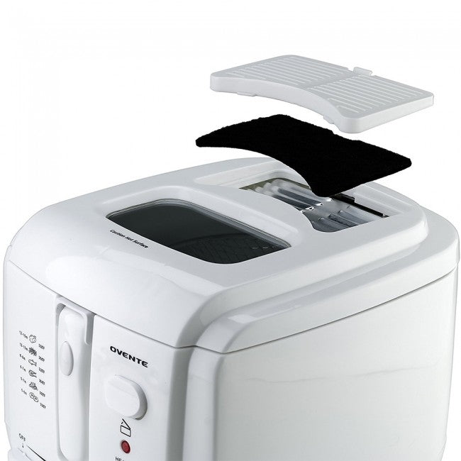 Ovente Deep Fryer 2 Liters White
