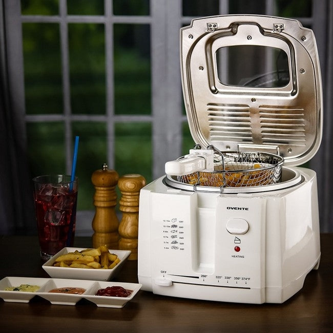 Ovente Deep Fryer 2 Liters White