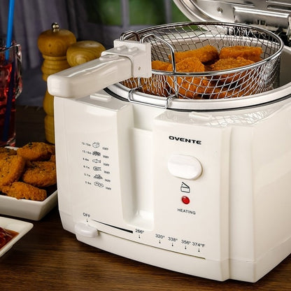 Ovente Deep Fryer 2 Liters White