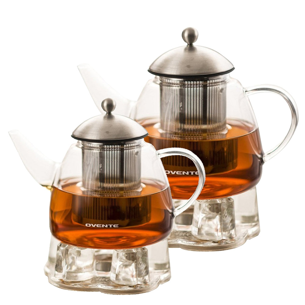 Ovente Glass Teapot, 44-61 oz 