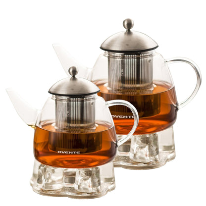 Ovente Glass Teapot, 44-61 oz 