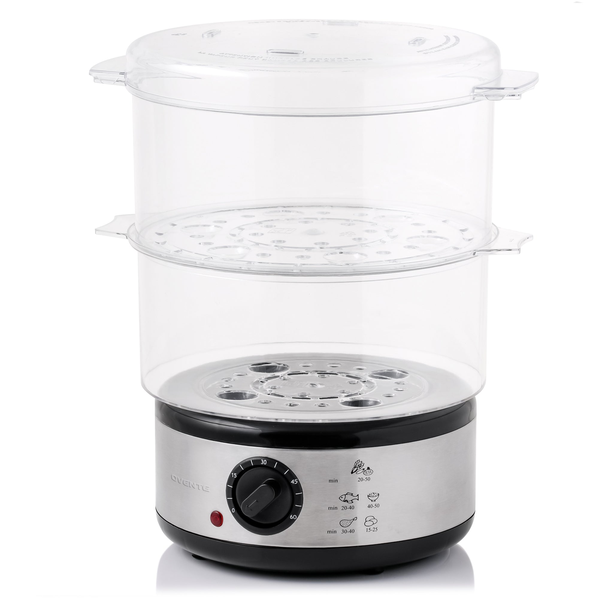 Ovente Two-Tier Electric Food Steamer FS62S