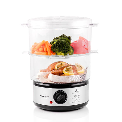 Ovente Two-Tier Electric Food Steamer FS62S