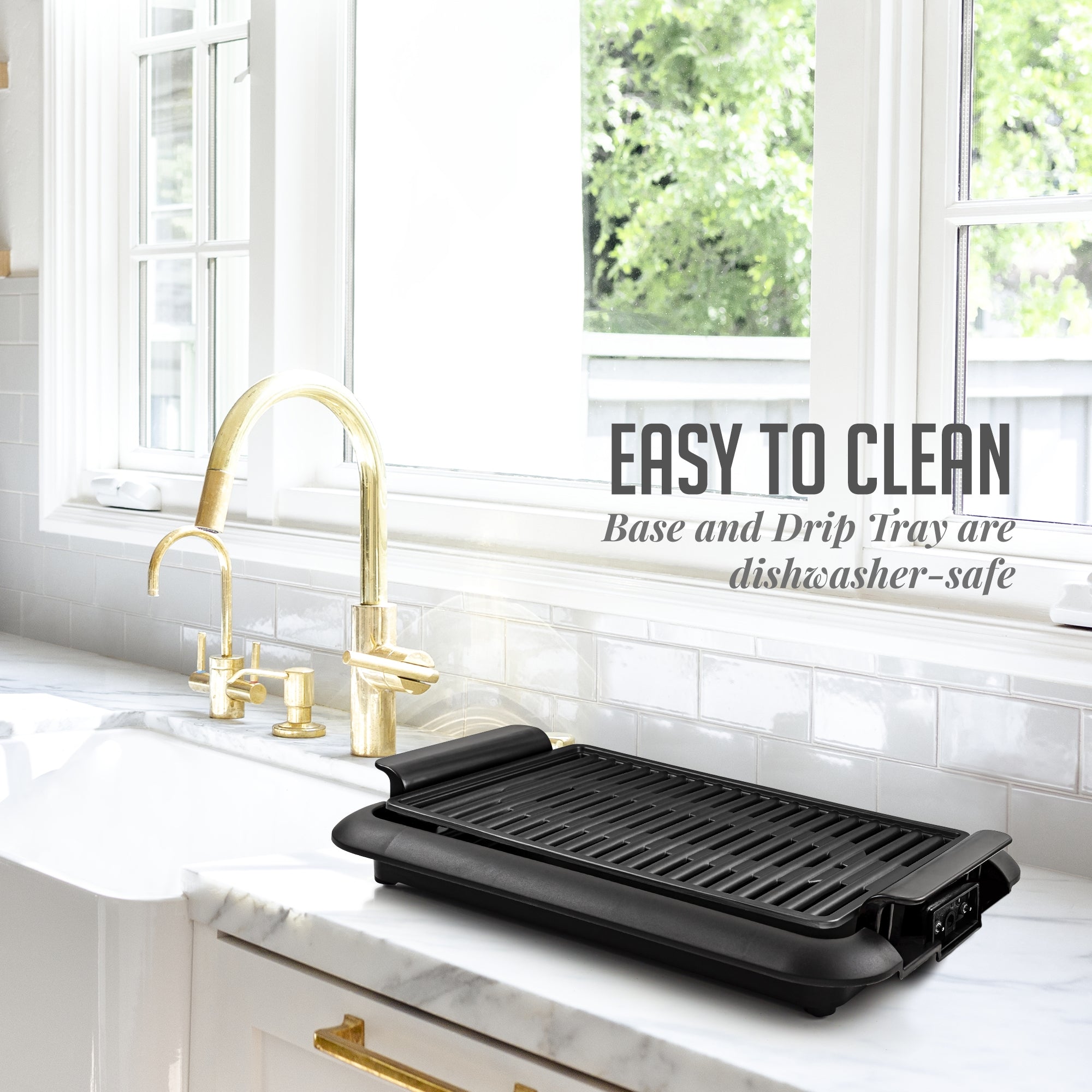 Ovente Electric Indoor Grill GD1510NLB