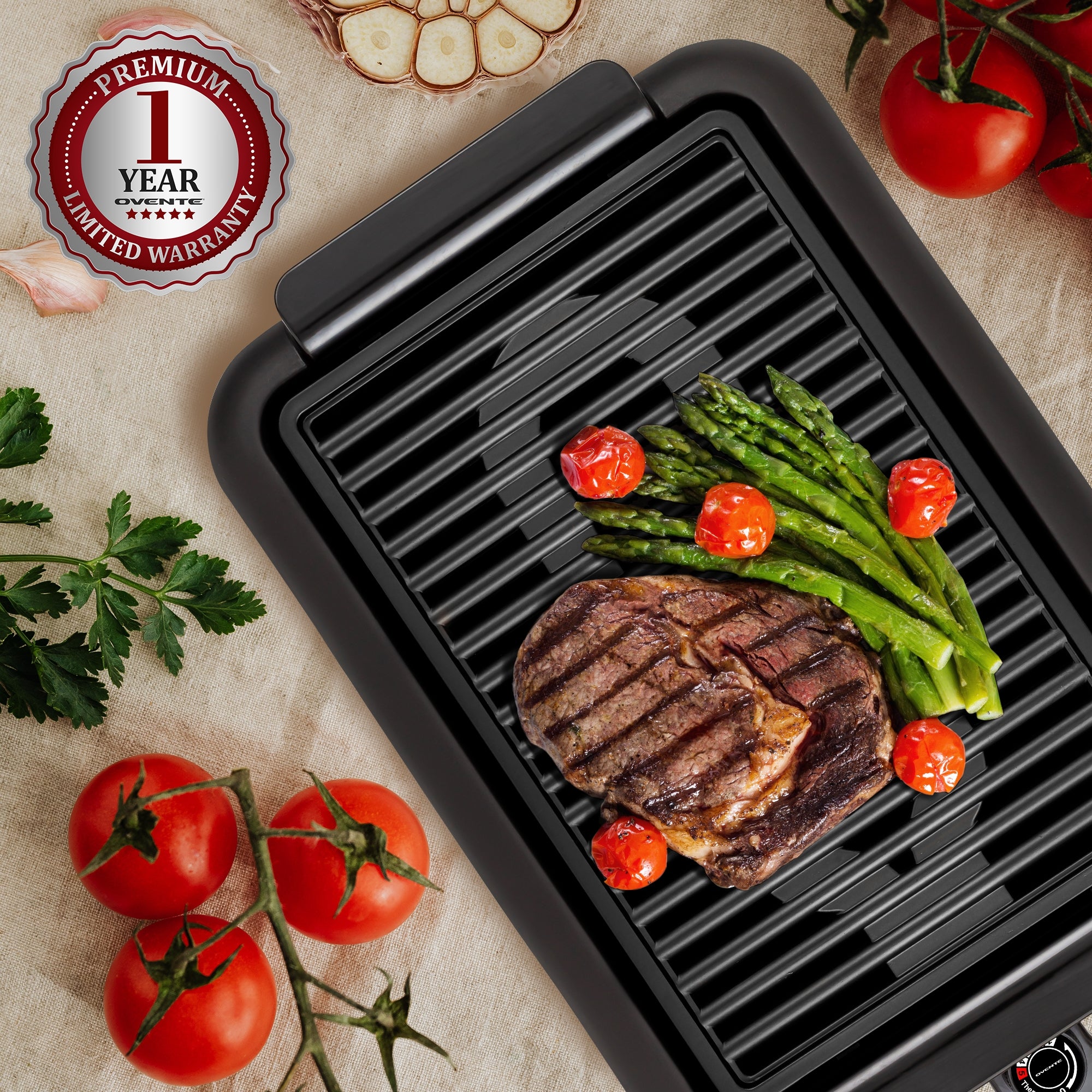Ovente Electric Indoor Grill GD1510NLB