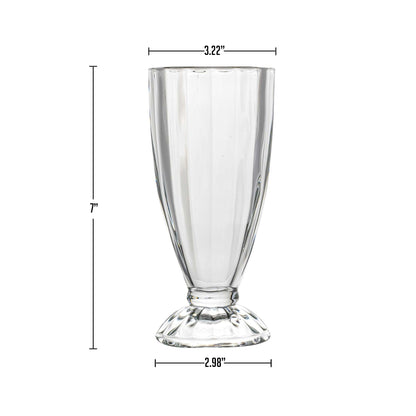 Ovente 4-Piece Milkshake Glasses Set GM22040