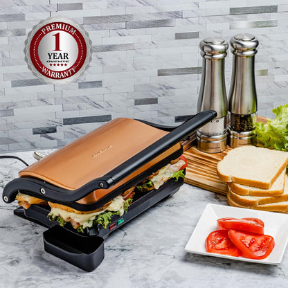 Ovente Panini Press Grill Sandwich Maker GP0620 Series
