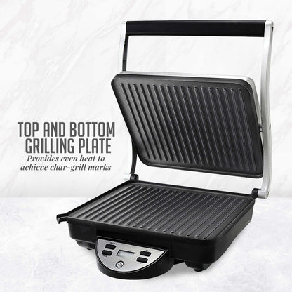 Ovente Panini Press Grill Sandwich Maker GP1000BR