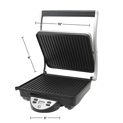 Ovente Panini Press Grill Sandwich Maker GP1000BR