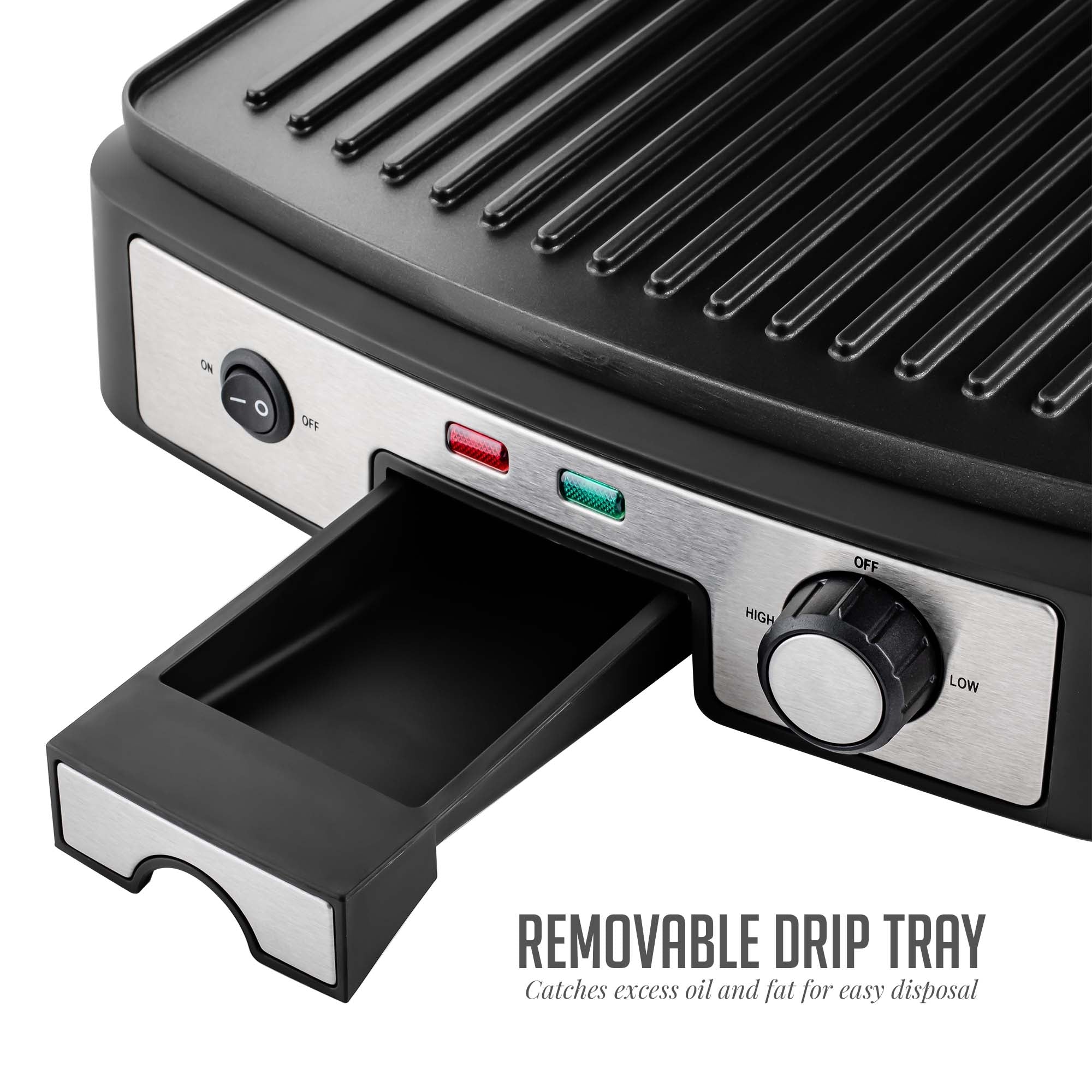 Ovente 4-Sandwich Panini Grill GP1861BR