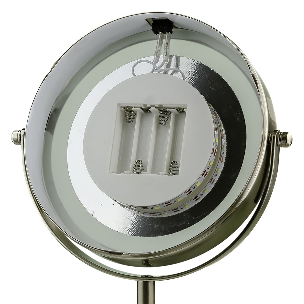 Ovente 7” Double Sided Tabletop Vanity Mirror with LED Light MCT70 Series