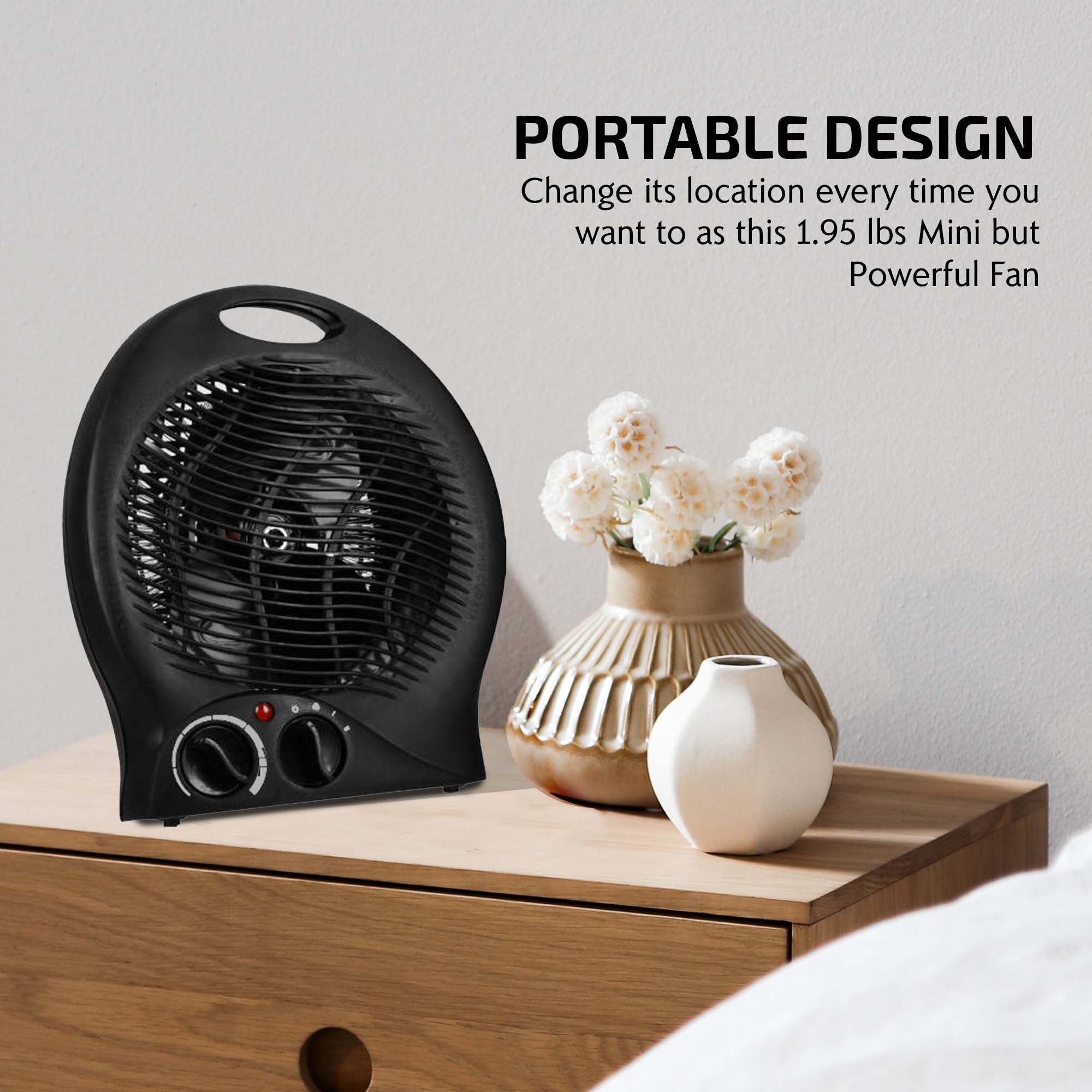 Ovente Portable Electric Heater HE24B