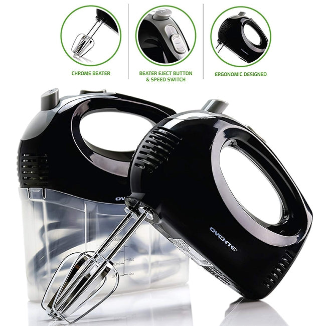 Ovente Ultra Power 5-Speed Hand Mixer HM151B