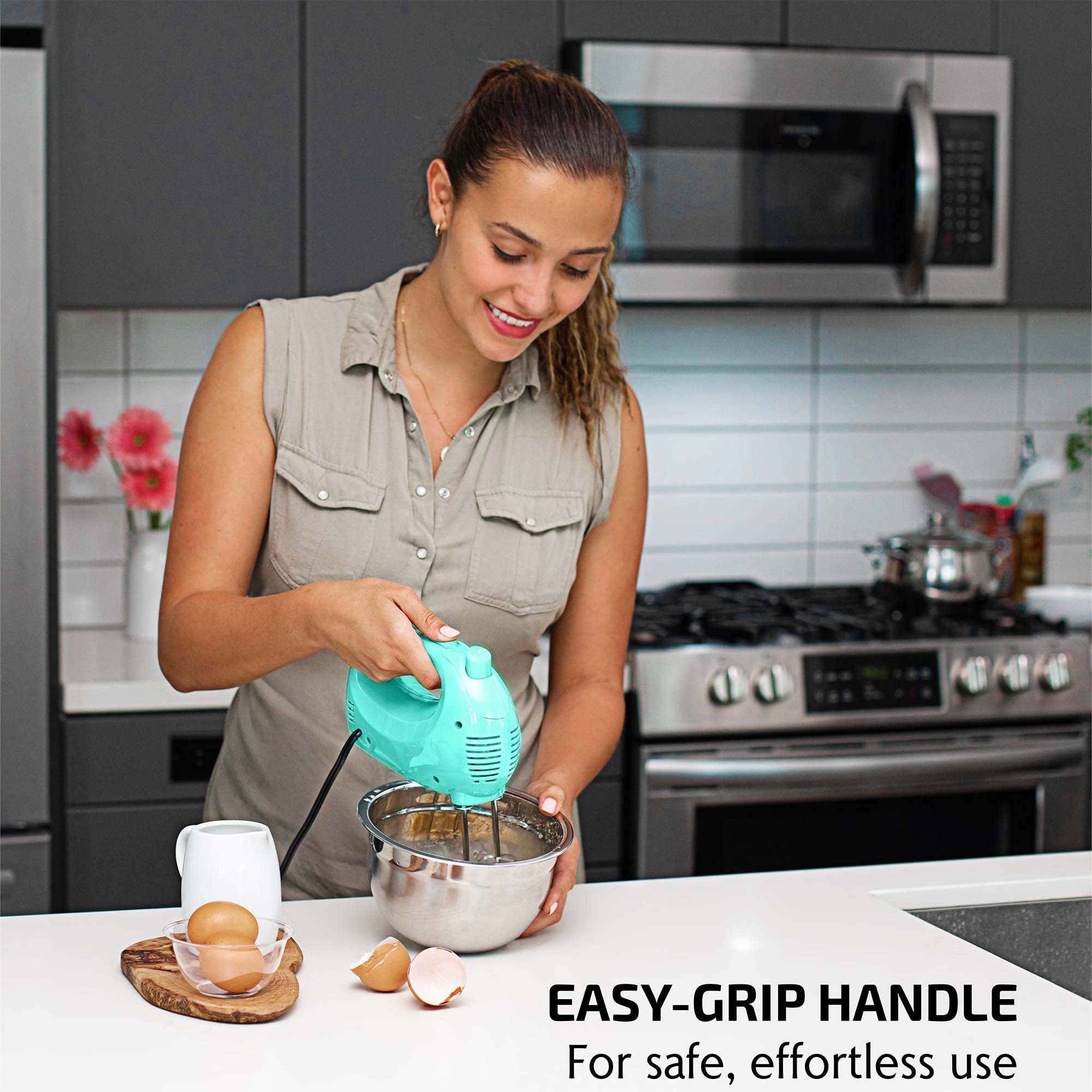 Ovente Ultra Power 5-Speed Hand Mixer HM151T