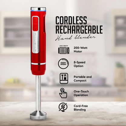 Ovente 200W Cordless Hand Blender HR781