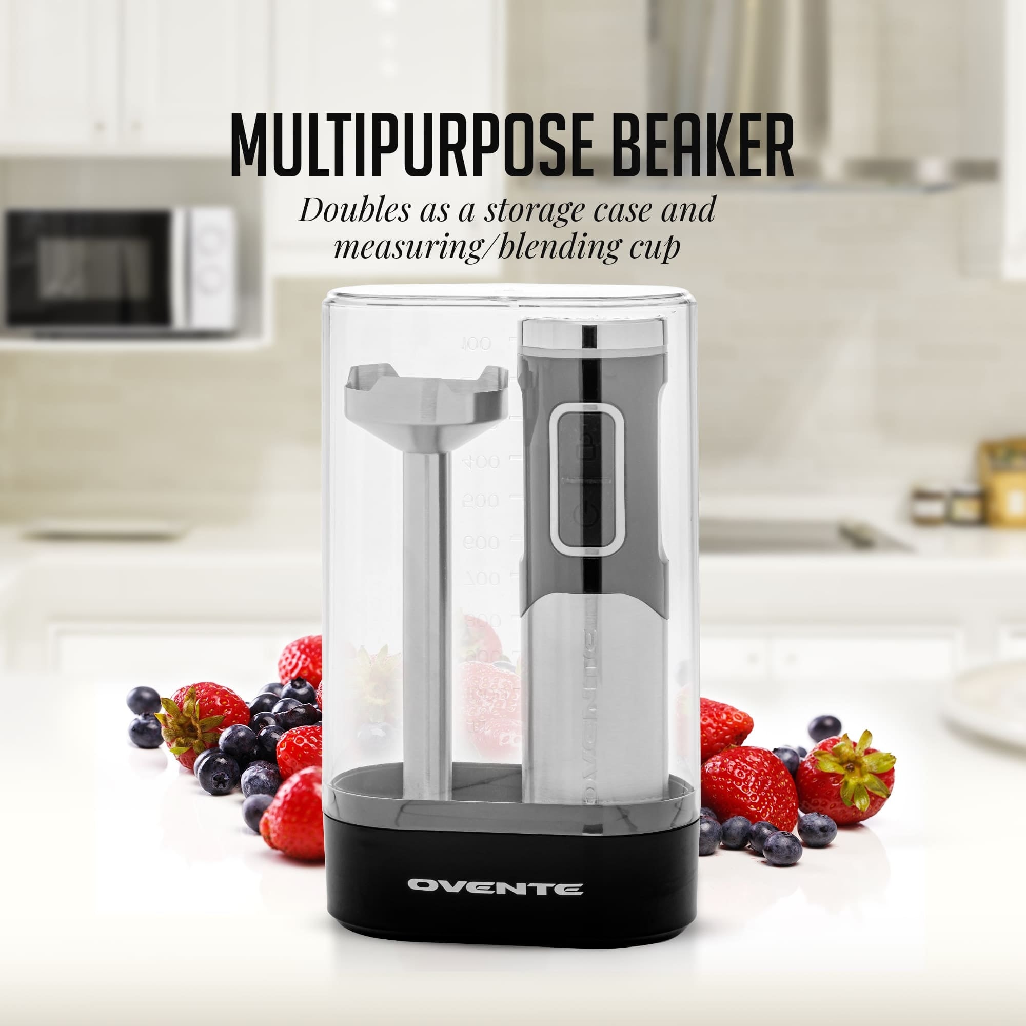 Ovente 200W Cordless Hand Blender HR981B